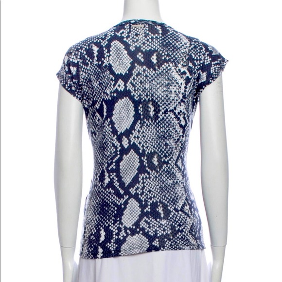 MICHAEL Michael Kors Snakeskin Print Sequin Embellished Top - Picture 3 of 3
